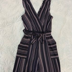 Long Jumpsuit With Tribal Print